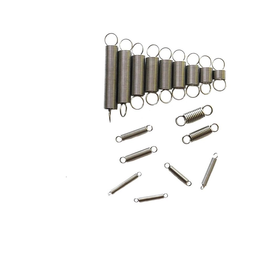 Metal Springs 10Pcs 304 Stainless Steel Expand Spring Dual Hook Mini Tension Spring Wire Dia 0.3mm 0.4mm 0.5mm OD 3mm 4mm(30mm (10Pcs),3MM_0.4MM)
