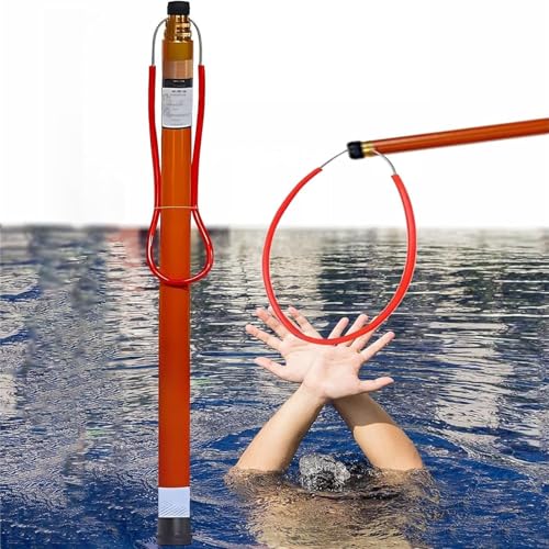 Barra telescópica de rescate de emergencia para seguridad en la piscina, gancho portátil ligero para salvavidas y equipo de rescate acuático