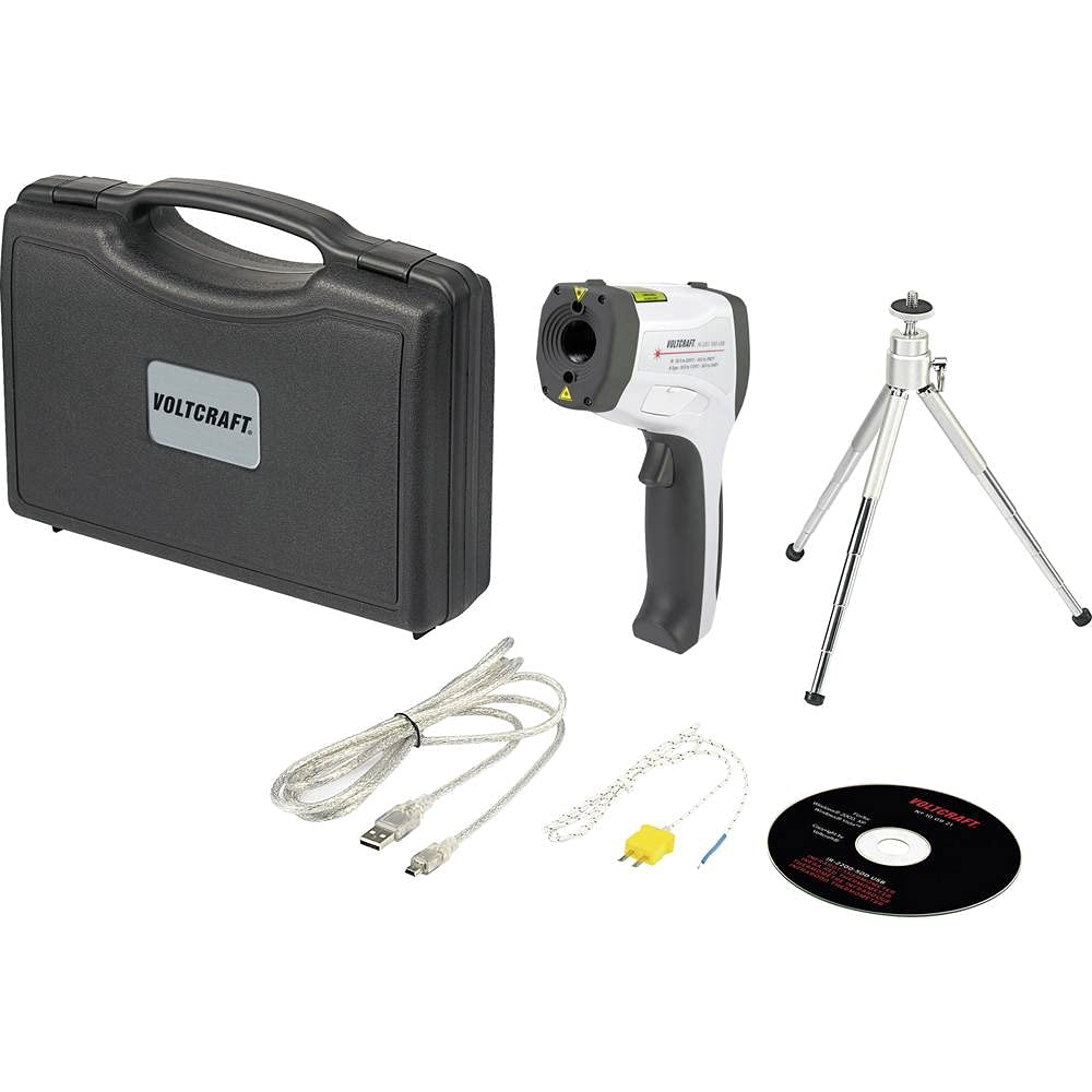 VOLTCRAFT IR 2201-50D USB Infrarot-Thermometer Optik 50:1-50 - 2200 °C Pyrometer