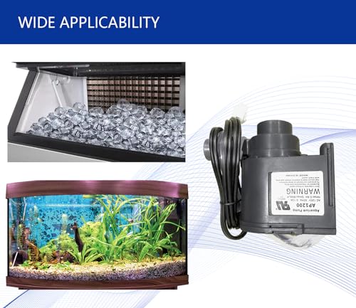 AP1200 AC120V Commercial Large Flow Water Pump Compatible with HZB-30F,HZB-38F,HZB-32,HZB-45,HZB-65,HZB-90,HZB-120,HZB-160 Ice Maker,Small-sized... - Image 6