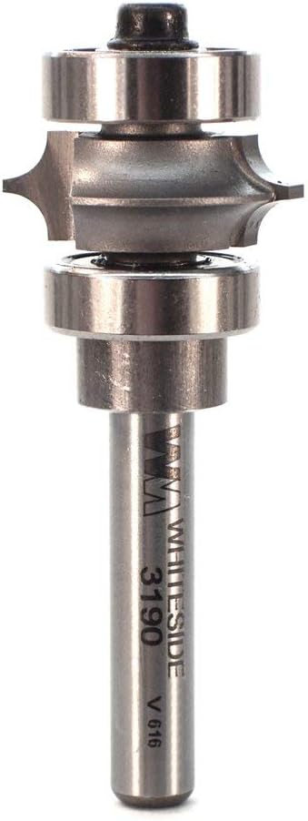 Whiteside Router Bits 3190 Full Bead Bit with 1/8-Inch Radius, 7/8-Inch Large Diameter and 5/16-Inch Cutting Length