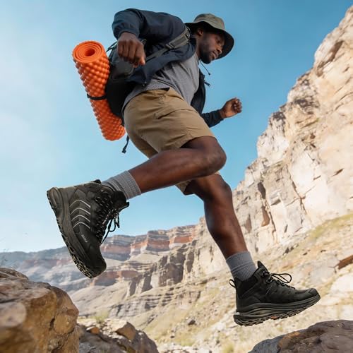 Image of NORTIV 8 Men's Waterproof PRO Hiking Boots Lightweight Outdoor Trekking Camping Climbing Shoes for Everyday Wear Armadillo FieldLite