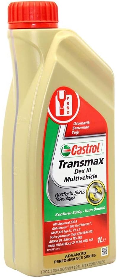 Castrol ATF Transmax Dex III Multivehicle 1 Lt Automatic Transmission Oil