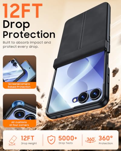 Image of for Galaxy Z Flip 8 Case with Hinge Protection & Screen Protector