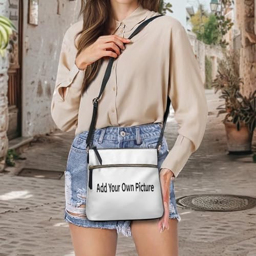 Image of Leather Women Crossbody Hobo Bag Satchel Purse Handbag with Adjustable Shoulder Strap and Zipper Pockets