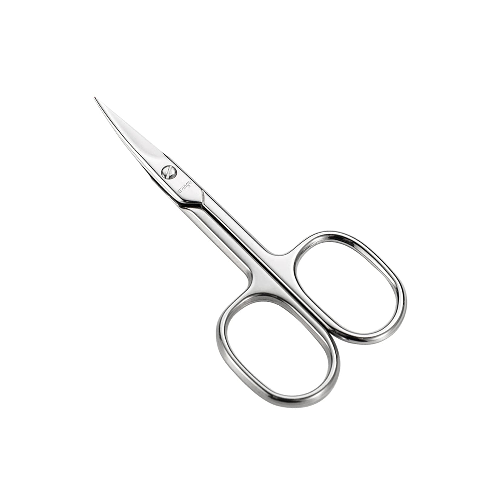 LIVINGOPremium Manicure Scissors Multi-purpose Stainless Steel Cuticle Pedicure Beauty Grooming Kit for Nail, Eyebrow, Eyelash, Dry Skin Curved Blade 3.5 inch