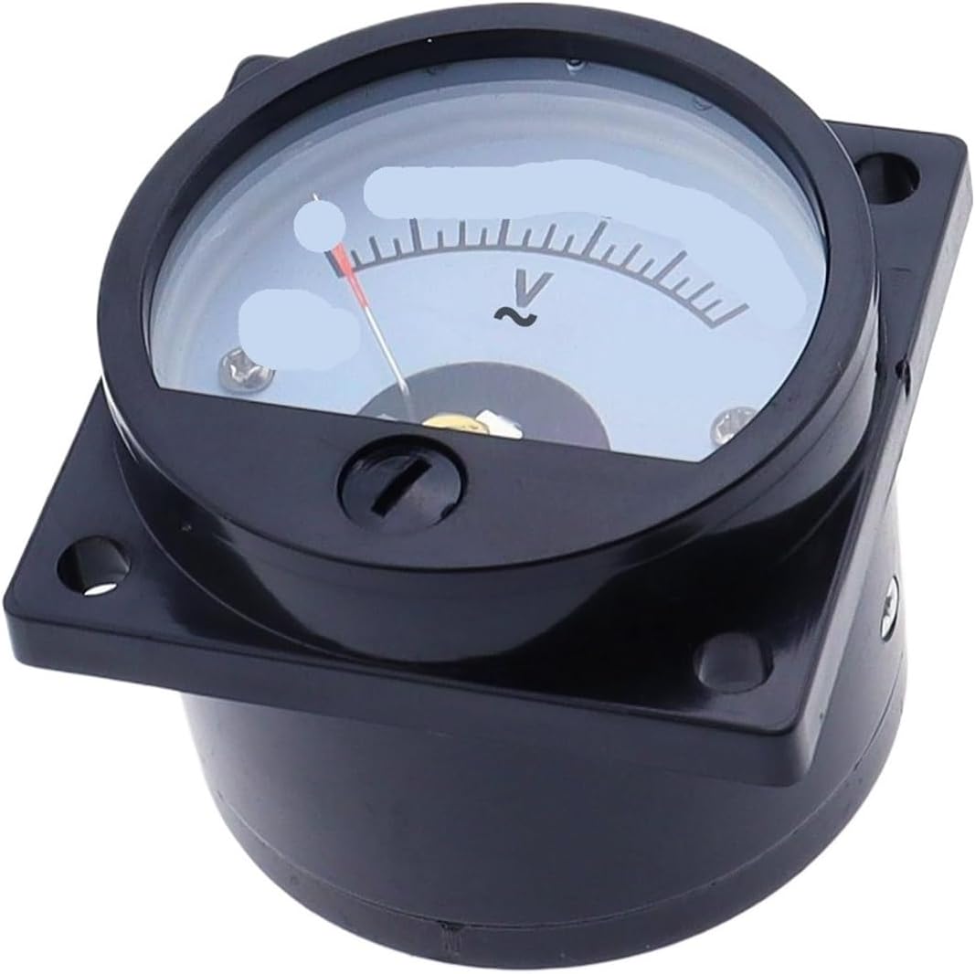 SO-45 AC 5V-800V Round Voltmeter Black(AC 100V)