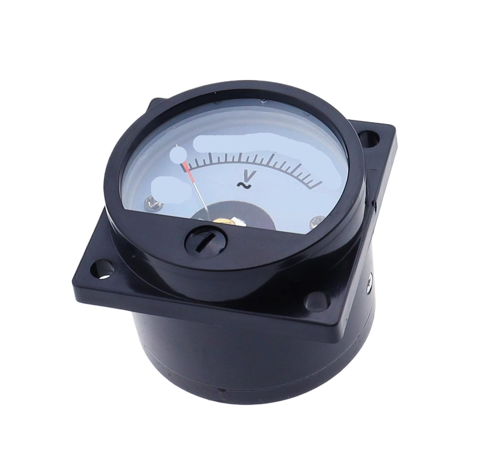 Voltmètre rond SO-45 AC cadran noir mesure tension alternative 800 volts