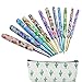 12pcs Soft Warm Crochet Hooks Animals Pattern Tapered Hook Polymer Clay Ergonomic Crochet Hook Kit Complete 2.25(B-1)-8.0mm (L-11) Aluminum Knitting Hook for Crochet Yarn Craft