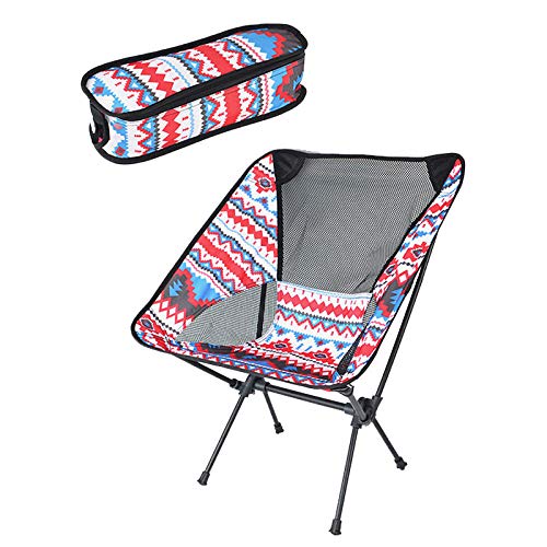 Preisvergleich Produktbild APQMR Campingstuhl Mit Tragbarer Angelstuhl Klappbarer Sessel Stabiler Sitz Leichter Strandklappstuhl Outdoor Travel Picknick Wanderhocker-Rot