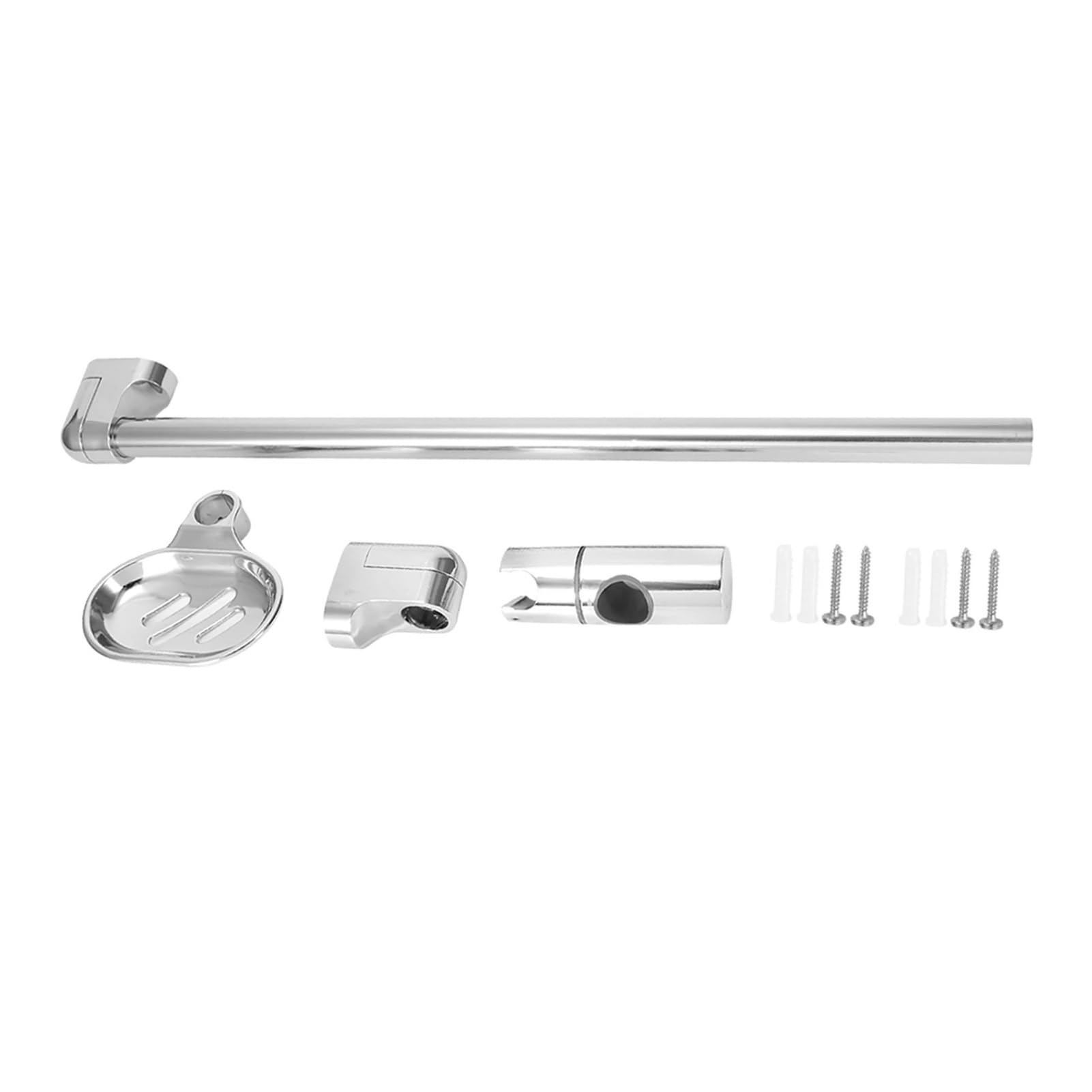 BNGDFDGH Stainless Steel Lifting Handhold Shower Head Holder Bracket With Soap Box G1/2"
