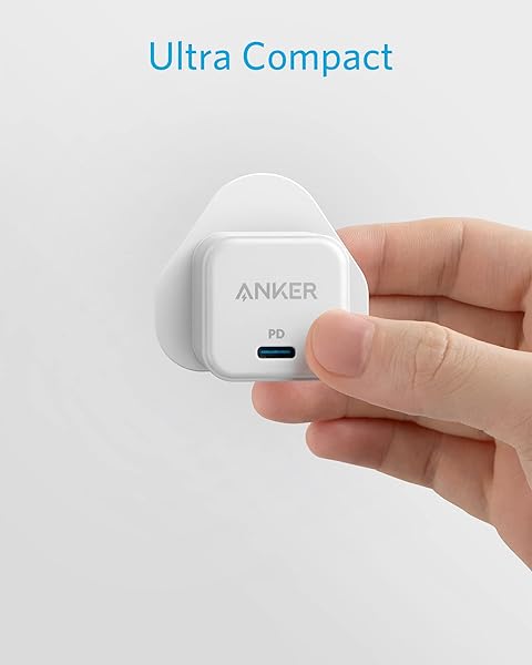 USB C Plug, Anker 20W USB C Charger - Fast Charging PowerPort III Cube Charger, Compatible with iPhone 17/16/16 Plus/16 Pro/16 Pro Max, 15/14/13/12 Series, Galaxy, iPad (Cable Not Included) - 4