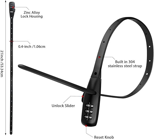 Miniatura 2 de Cerradura ajustable a prueba de bebés, fácil de instalar en armarios, refrigeradores franceses, carritos de bebé, bicicletas para niños, casco,