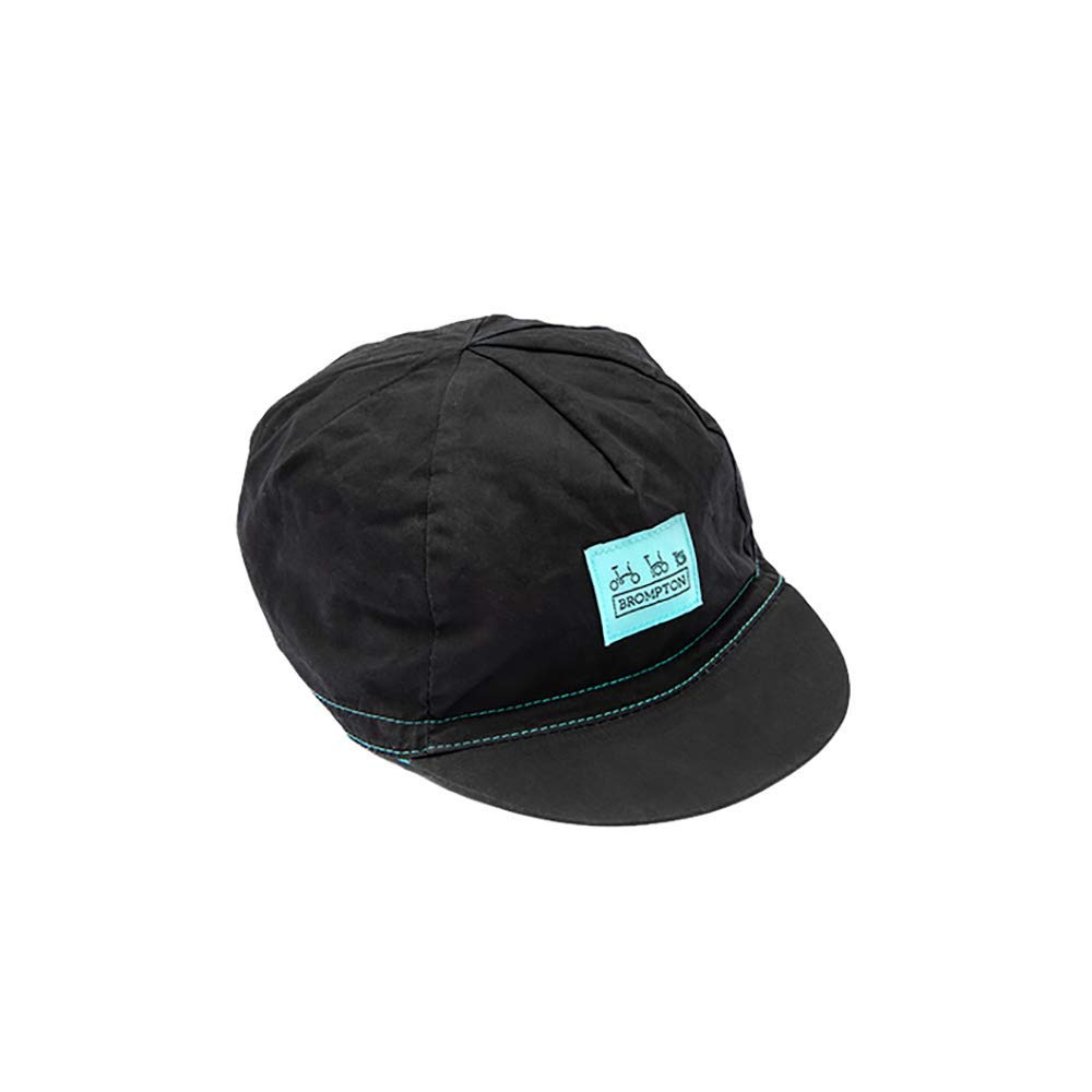 Casquette de cyclisme Brompton Logo Collection noir et vert turc - 4