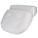 Navaris Cuscino Vasca da Bagno Extra-Comfort - Poggiatesta Air Mesh con Ventose - Relax per Schiena Spalle Collo - Oeko-Tex Standard 100 - Bianco