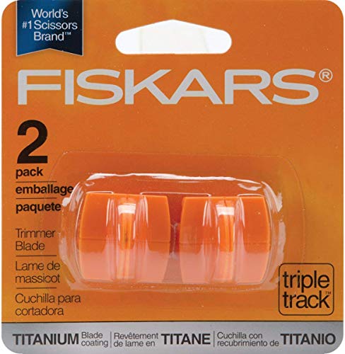 Fiskars 157400-1001 Titanium TripleTrack High Profile Cutting Replacement Blades- 2 Pack
