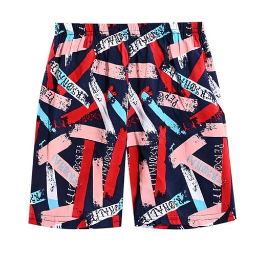 Genérico Bañador para niños Pantalones Cortos de Playa con Forro 2 en 1 Compresión Shorts Natacion Protección UV 50 Pantalon Secado Rápido Adolescentes 4 a 16 años