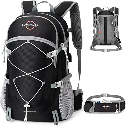 Lumesner 40L Hiking Travel Packable Lightweight Camping Backpack Daypack with Removable Belt Bag for Women Men Lumesner 40L Hiking Travel Packable Lightweight Camping Backpack Daypack with Removable Belt Bag for Women Men