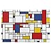 Mutige Und Helle Piet Mondrian-Brave and Bright Piet Mondrian Puzzle in legno 1000PCS Giochi per la casa per adulti e bambini