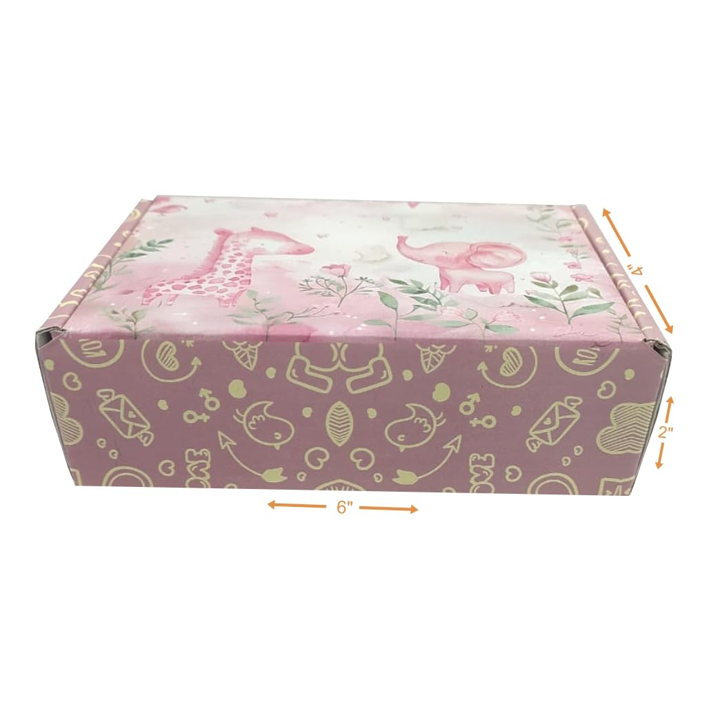 Box Brother Multicolor Pre-Printed Jungle themed Pink Gift Box Size 6x4x2 | 3 Ply Corrugated Boxes (Pack of 10) (B0DC6R3SJ5) Amazon Price History, Amazon Price Tracker