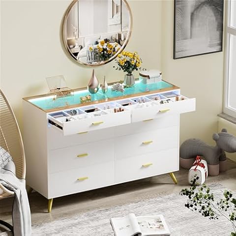 PAKASEPT White LED Dresser Cover