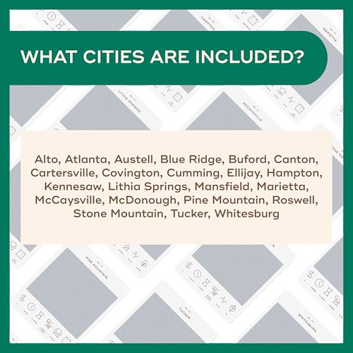 Image of Reach International Outfitters Atlanta Adventure Bucket List - 50 Scratch-Off Cards for Outdoor Activities, Tourist Attractions, and Landmarks Guide for Exploring Atlanta