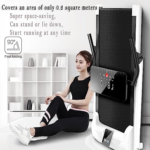 Image of Folding Treadmill, Mini Treadmill with Adjustable LCD Screen, Supports Different Running Speeds from 1-10KM /H, Covers an Area of ​​0.2 Square Meters, Suitable for Home and Office