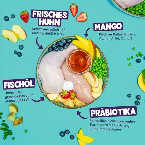 Edgard & Cooper Hundefutter, Trockenfutter für Hunde, (Huhn, 2.5kg), Getreidefrei, natürliche Zutaten und frisches Fleisch, voller essentieller Aminosäuren