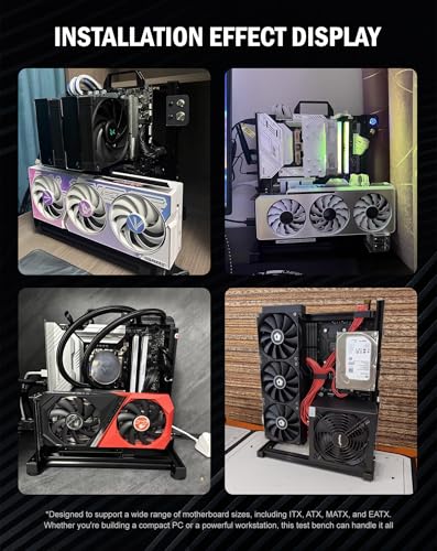 Banco de pruebas para PC ITX/ATX/MATX/EATX, chasis abierto para refrigeración por aire o líquida, soporte para motherboard, kit DIY miniatura 4