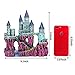 Ulifery Castle Aquarium Decorations Glow Fish Tank Ornaments Large for Betta Hideout, Pink