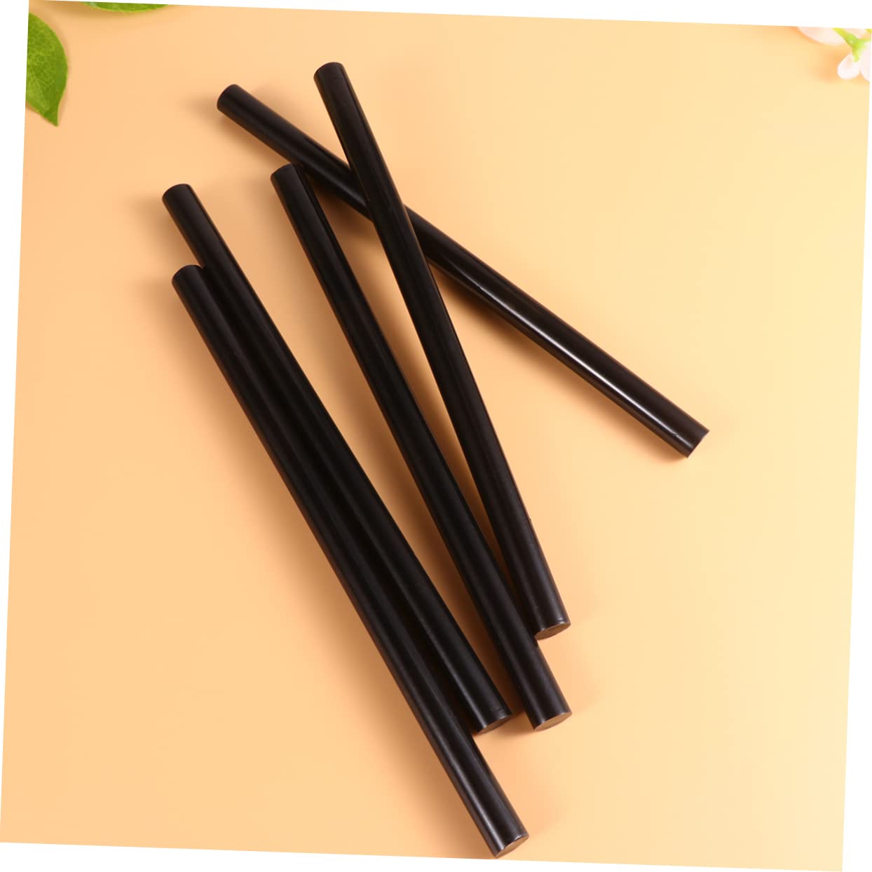 Tofficu 24 Pezzi Stick di Colla a Caldo Neri Eva, Fusione Rapida, Pochi Bolli, per Casa e Negozio, 19cm