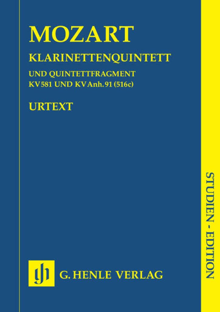 Quintette Clarinette KV581+KVAnh.91 (KV616C) --- Conducteur Poche