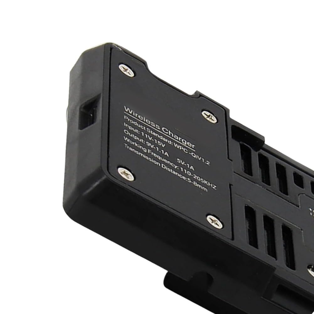 Yhenlovtt Supporto per telefono GPS di ricarica wireless, ricarica rapida da 15 W, ABS antiurto, per R1200GS R1250GS S1000XR F750GS F850GS F900R CRF1000L