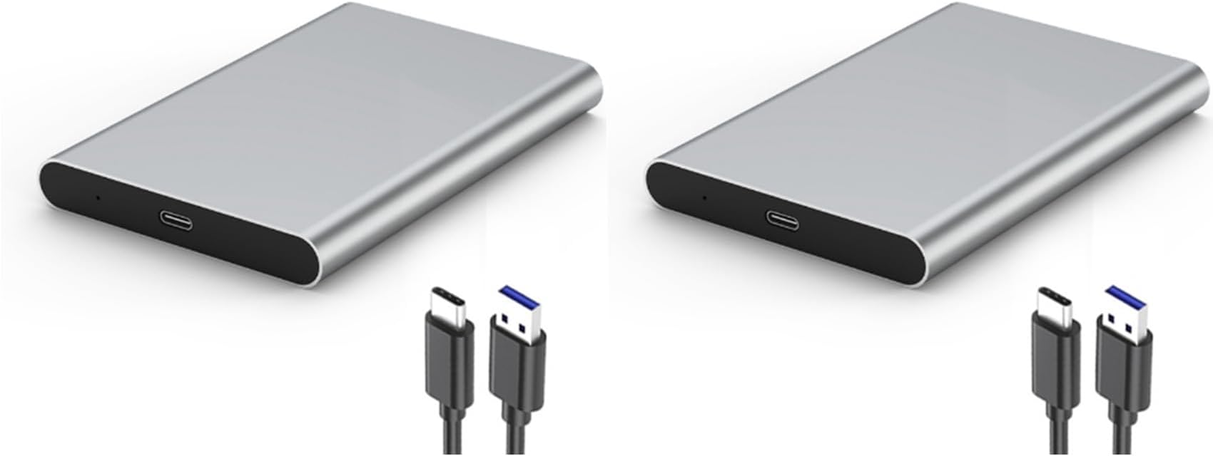 2X USB Type-C Enclosure for 2.5 Inch SSD/HDD USB3.1 Mobile Hard Disk Box