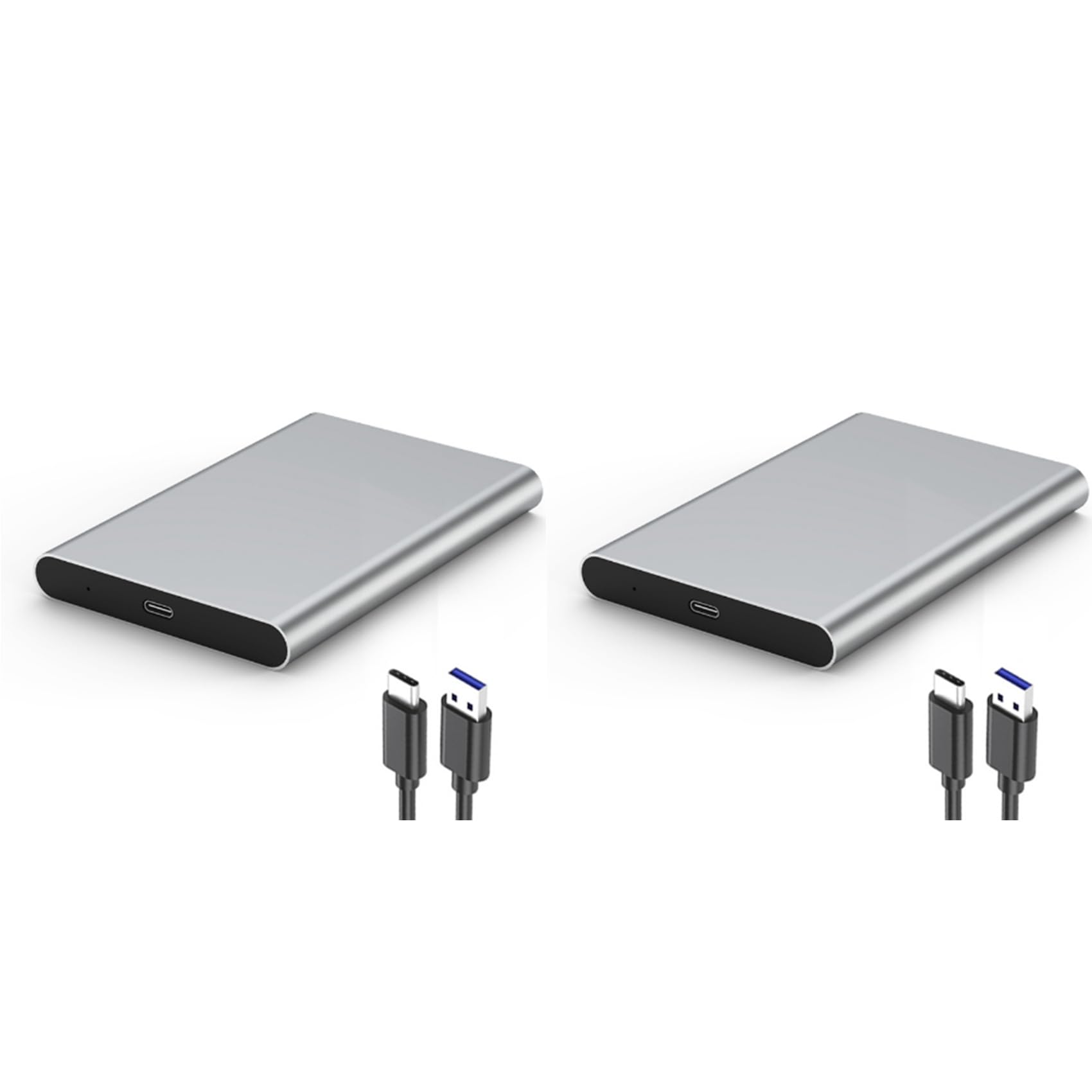 2X USB Type-C Enclosure for 2.5 Inch SSD/HDD USB3.1 Mobile Hard Disk Box
