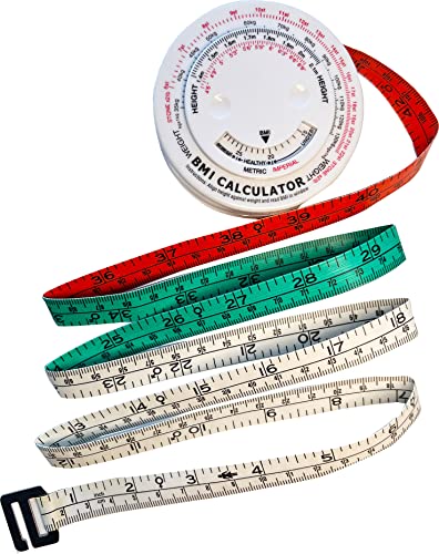 Cinta Métrica Retráctil para Cuerpo con Calculadora IMC 150 cm miniatura 1