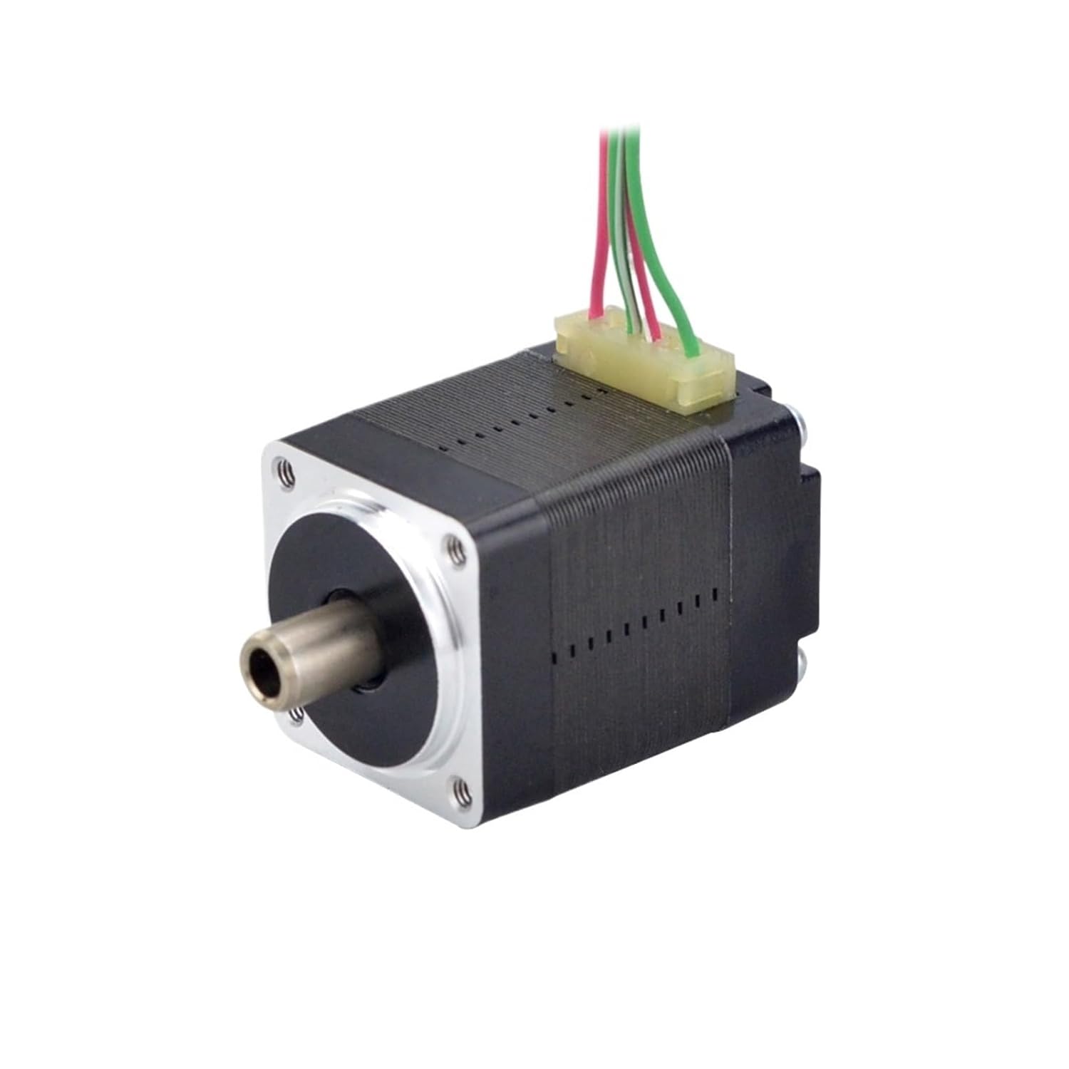 Dual Shaft Nema8 Stepper Motor 1.5Ncm(2.12oz.in) 0.49A Hollow Shaft Straight Through 4 Leads Stepping Motor 1Pcs