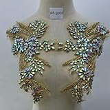 Estos apliques de diamantes de imitación brillantes son adecuados para cinturones y tacones altos, ampliamente utilizados en cinturones de boda, vestidos, diademas, trajes de baile, ligas de boda, etc., y también se pueden aplicar a accesorios de ropa de bricolaje.