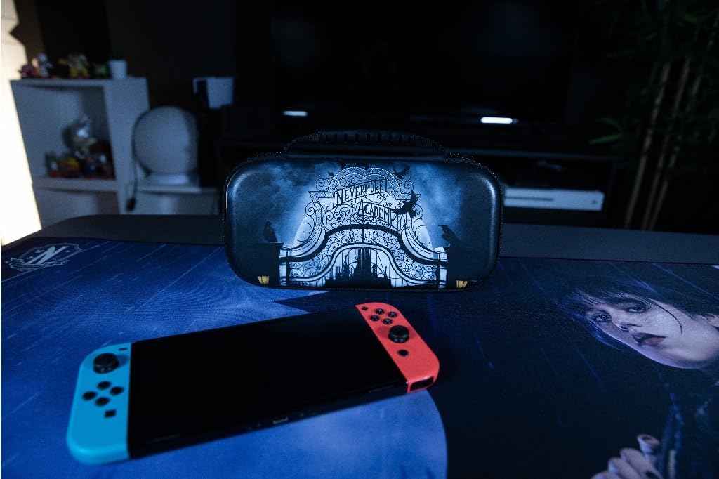 Konix Mythics Kitten and Teddy Bear Protective Case for Nintendo Switch, Switch Lite and Switch OLED Consoles - 8 Games Storage