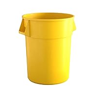 Vista 103 de Bote de basura comercial redondo de 44 galones en color gris