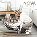 Jool Baby Nova Nature Baby Swing for Newborns with Natural Wood Toys, Electric Motorized Infant Swing, Bluetooth Music, Remote (Slate)