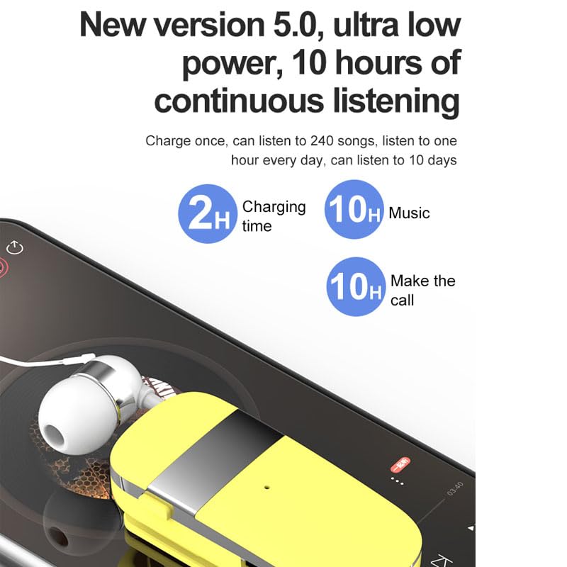 Auriculares Bluetooth K53 con clip y vibración de llamada miniatura 3