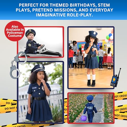 Disfraz de Oficial de Policía para Niñas miniatura 6