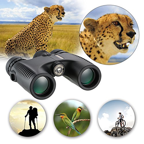 Lixada Visionking HD 10X26 À Prova D 'Água Compacto Binocular BaK4 Roof Prism Grande Angular Podero