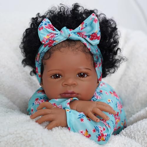 Muñeca Reborn Terabithia 19" Realista Bebé Afroamericana miniatura 6