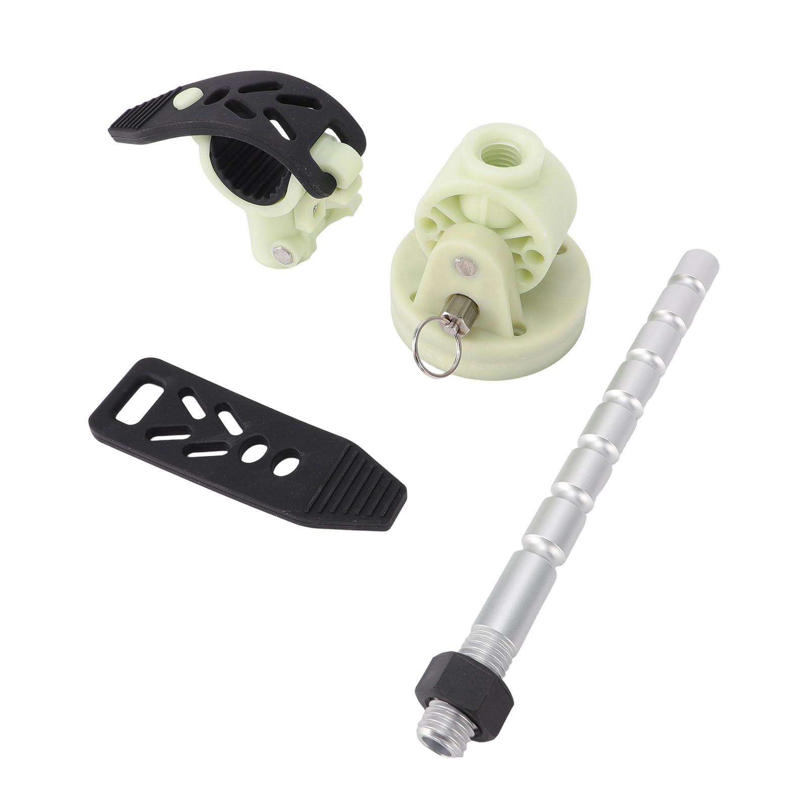 Generic Soporte Estabilizador de Motor Eléctrico para Pesca con Curricán, Soporte Luminoso Ajustable de 7 ángulos, Estabilizador de Varilla de Aluminio con Bloqueo Seguro, Ideal para Barco, Kayak y