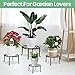 16 Pack Metal Plant Stands for Indoor Outdoor Plants Rustproof Iron Flower Pot Stands Metal Plant Stands Rack Heavy Duty Potted Plant Shelf Decoration for Garden Home Corner