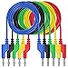 Produktbild Xkfgcm 5 Stück Banana Plug Kabel Krokodilklemme 1m Messleitung 4mm Bananenstecker 5 Farben Kabel Messleitungen Für Multimeter Spannungsprüfer Strommessgeräte Stromprüfer Widerstandsmessgeräte
