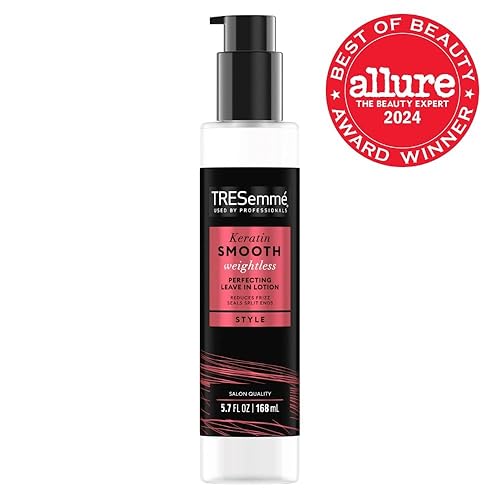 Miniatura 2 de TRESemmé Loción perfeccionadora sin enjuague queratina suave para un brillo elegante y sin peso 5.7 oz