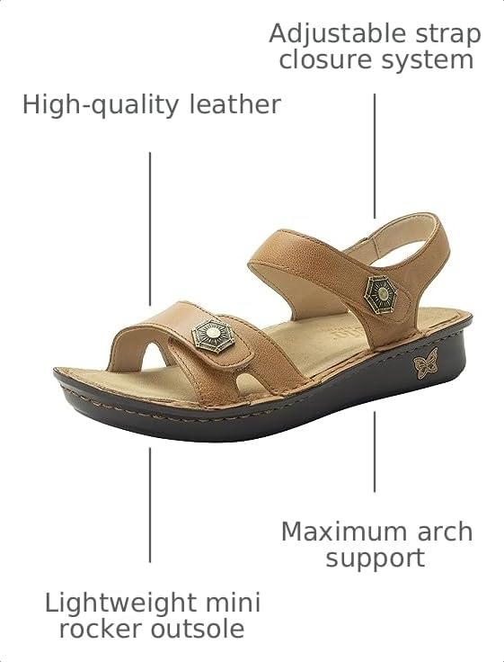 Image of Alegria Womens Vienna Leather Sandal